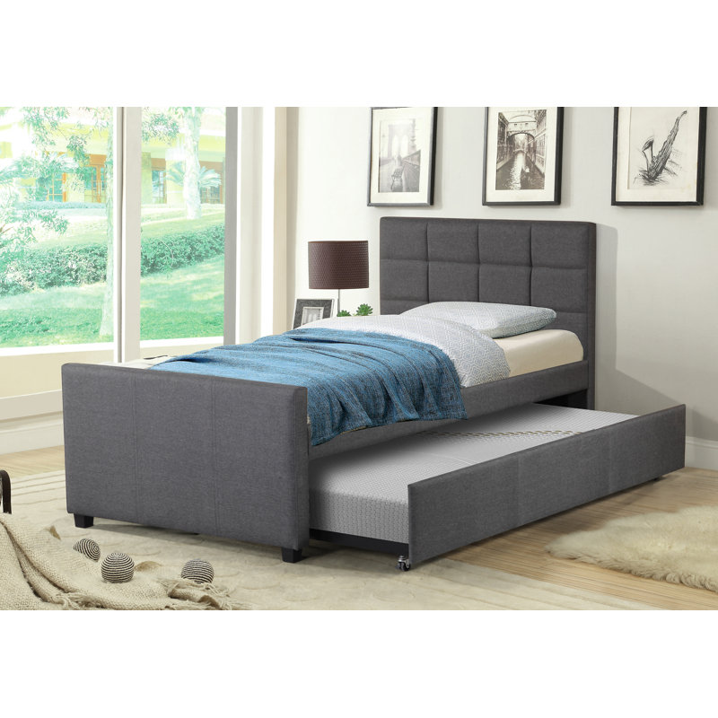 Algrenon Twin Platform Bed with Trundle & Reviews AllModern